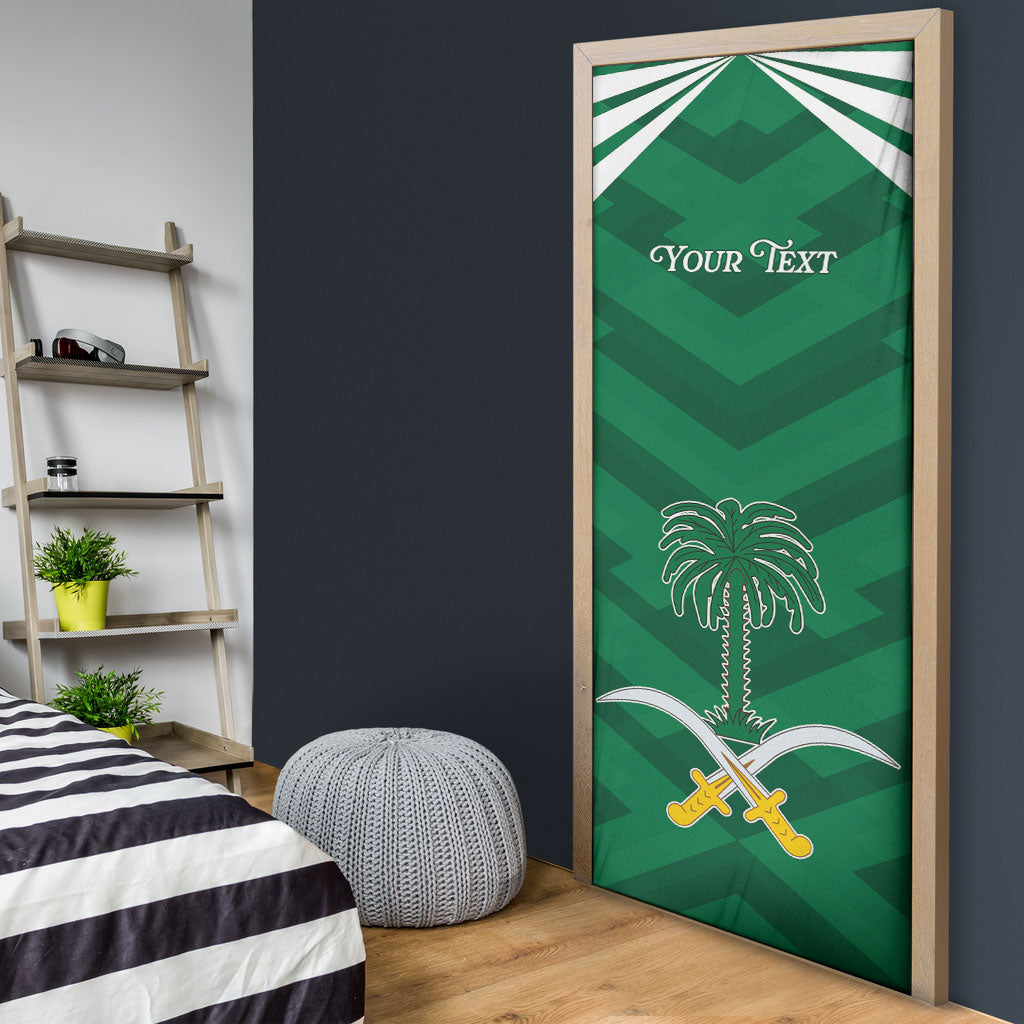 Personalized Saudi Arabia Door Cover Happy National Day