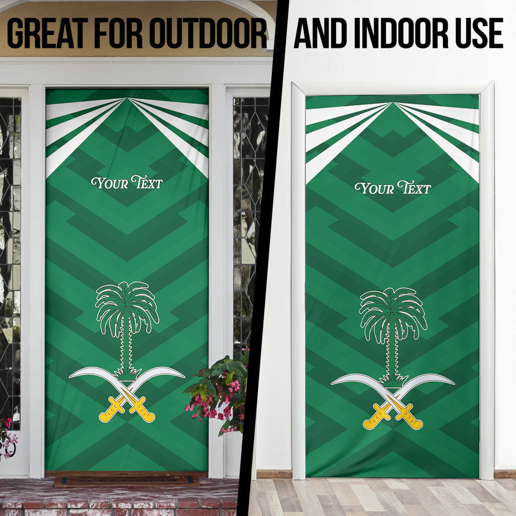 Personalized Saudi Arabia Door Cover Happy National Day