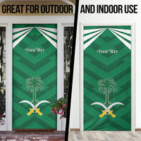 Personalized Saudi Arabia Door Cover Happy National Day
