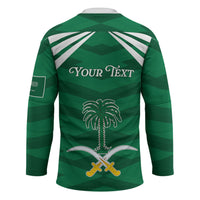 Personalized Saudi Arabia Hockey Jersey Happy National Day