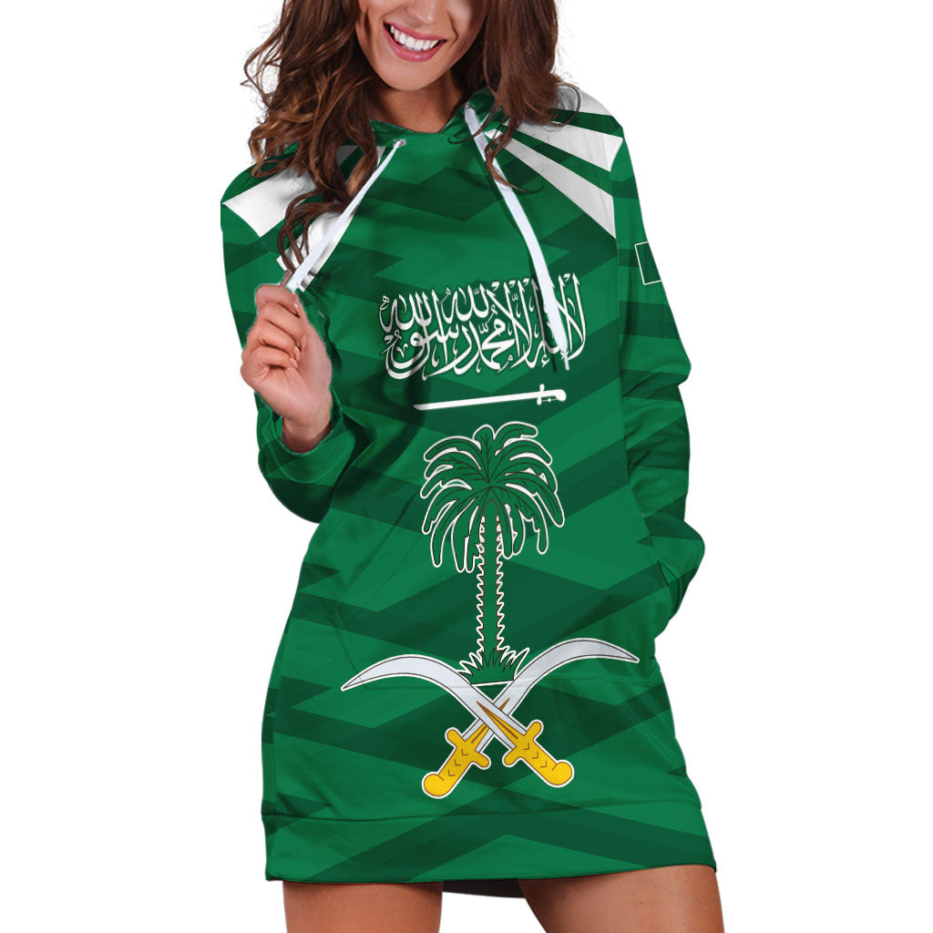 Personalized Saudi Arabia Hoodie Dress Happy National Day