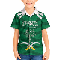Personalized Saudi Arabia Kid Hawaiian Shirt Happy National Day