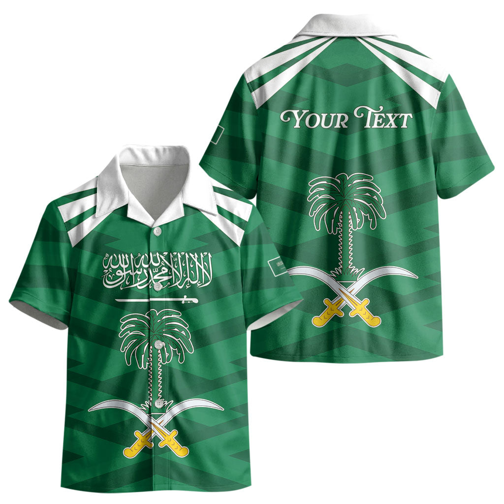 Personalized Saudi Arabia Kid Hawaiian Shirt Happy National Day