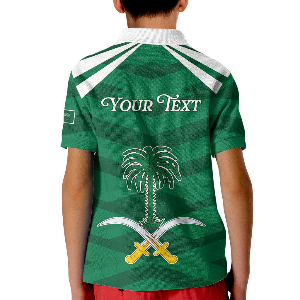 Personalized Saudi Arabia Kid Polo Shirt Happy National Day