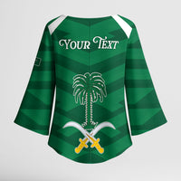 Personalized Saudi Arabia Kimono Sleeve Blouse Happy National Day