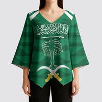 Personalized Saudi Arabia Kimono Sleeve Blouse Happy National Day