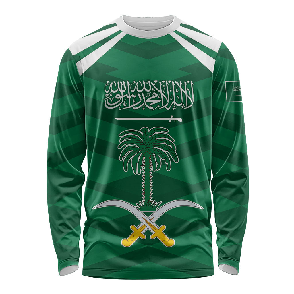 Personalized Saudi Arabia Long Sleeve Shirt Happy National Day