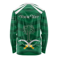 Personalized Saudi Arabia Long Sleeve Shirt Happy National Day
