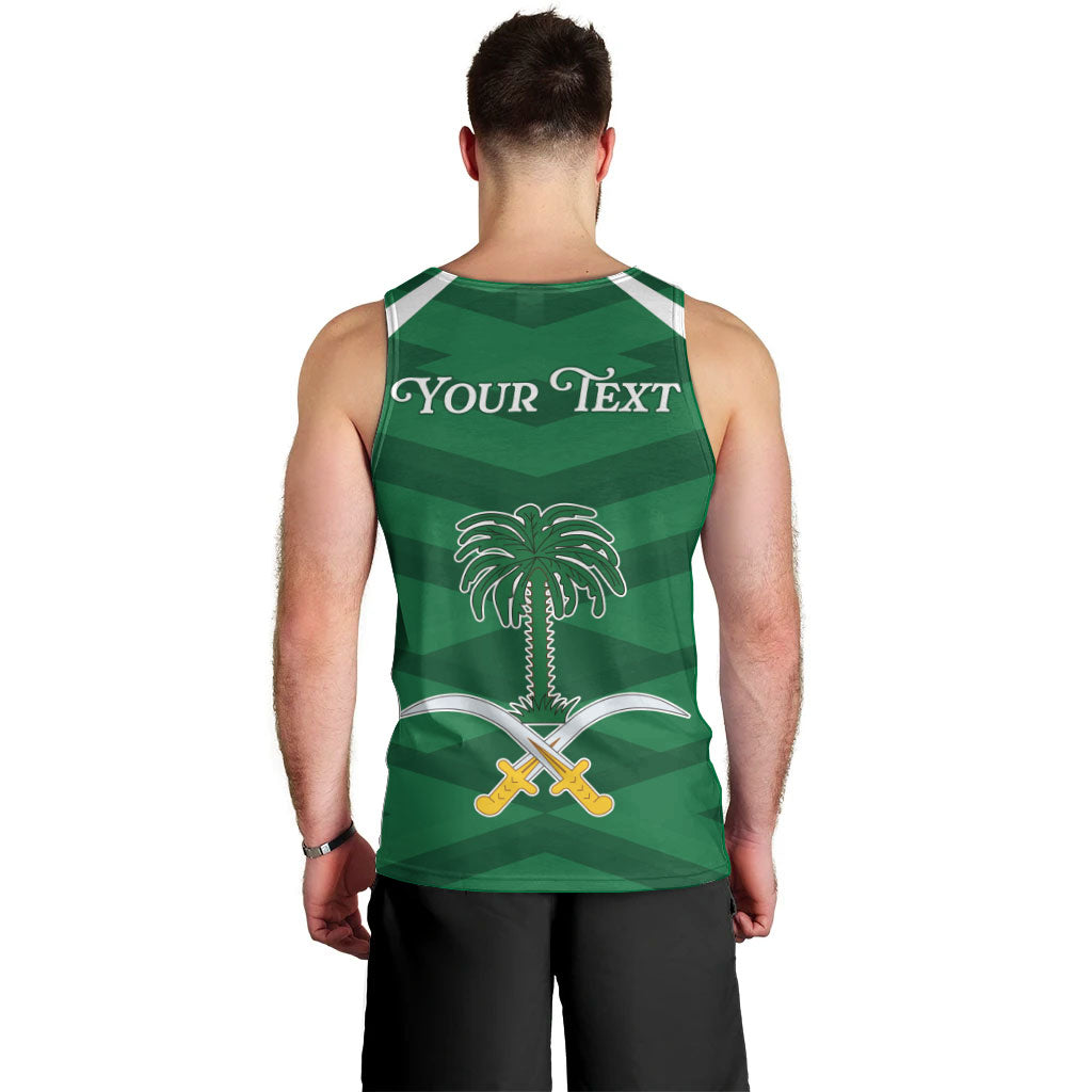 Personalized Saudi Arabia Men Tank Top Happy National Day