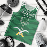 Personalized Saudi Arabia Men Tank Top Happy National Day