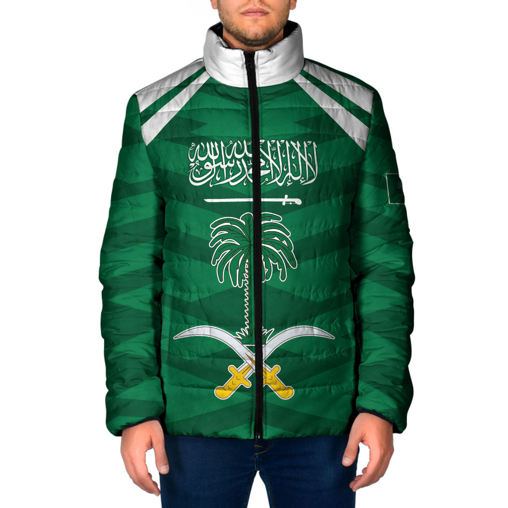 Personalized Saudi Arabia Padded Jacket Happy National Day