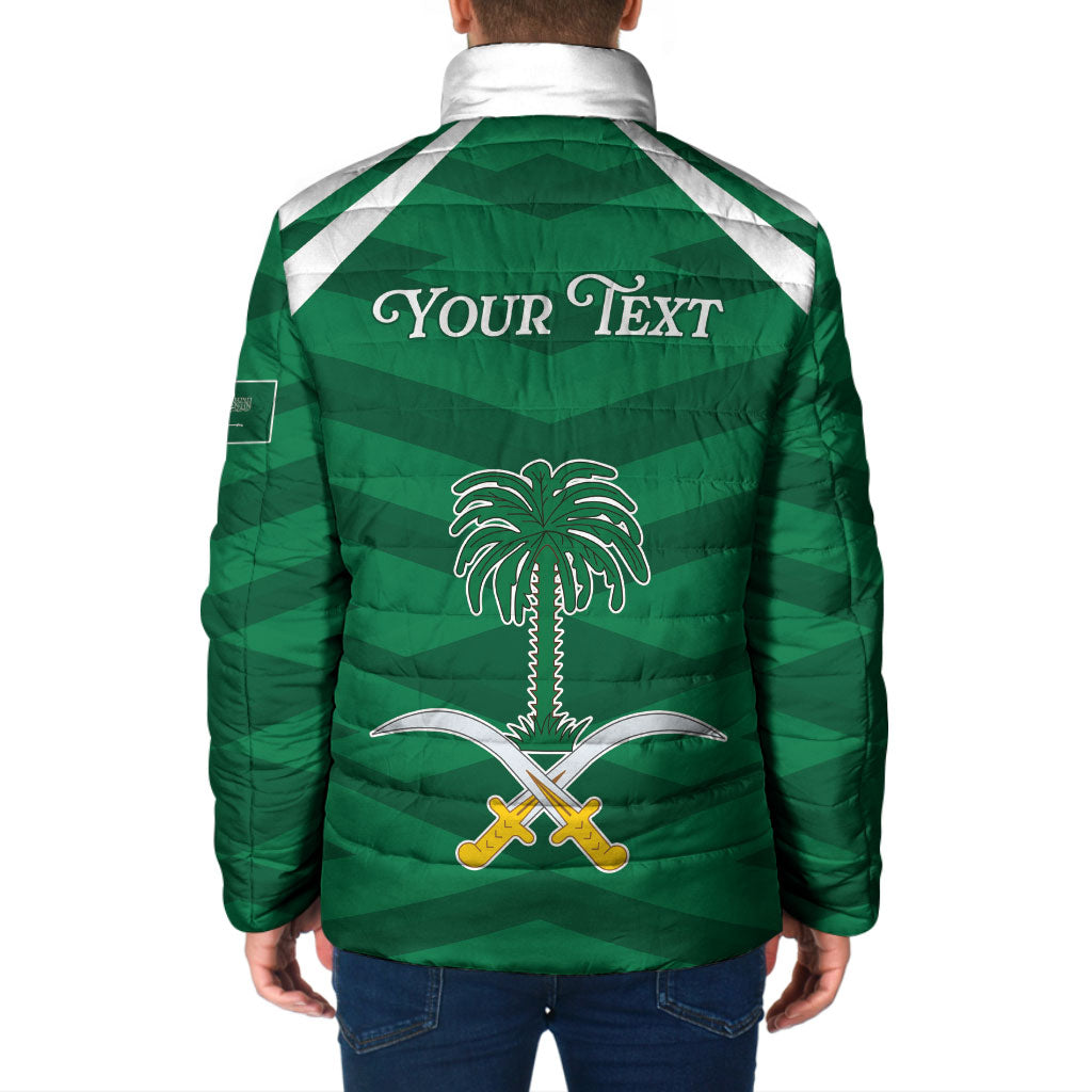 Personalized Saudi Arabia Padded Jacket Happy National Day