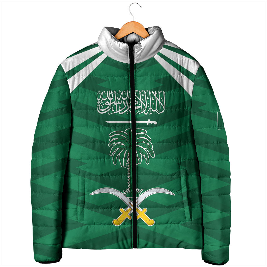Personalized Saudi Arabia Padded Jacket Happy National Day