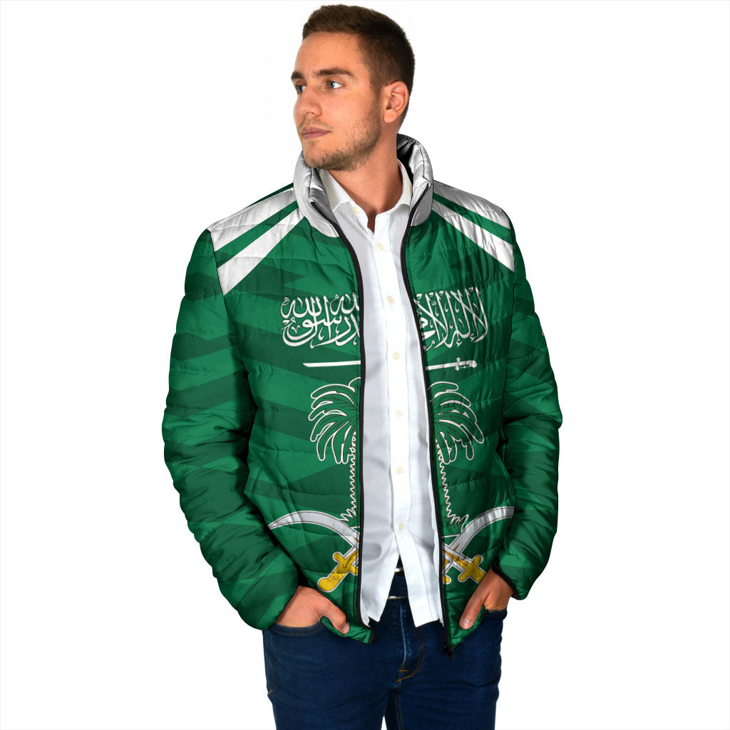 Personalized Saudi Arabia Padded Jacket Happy National Day