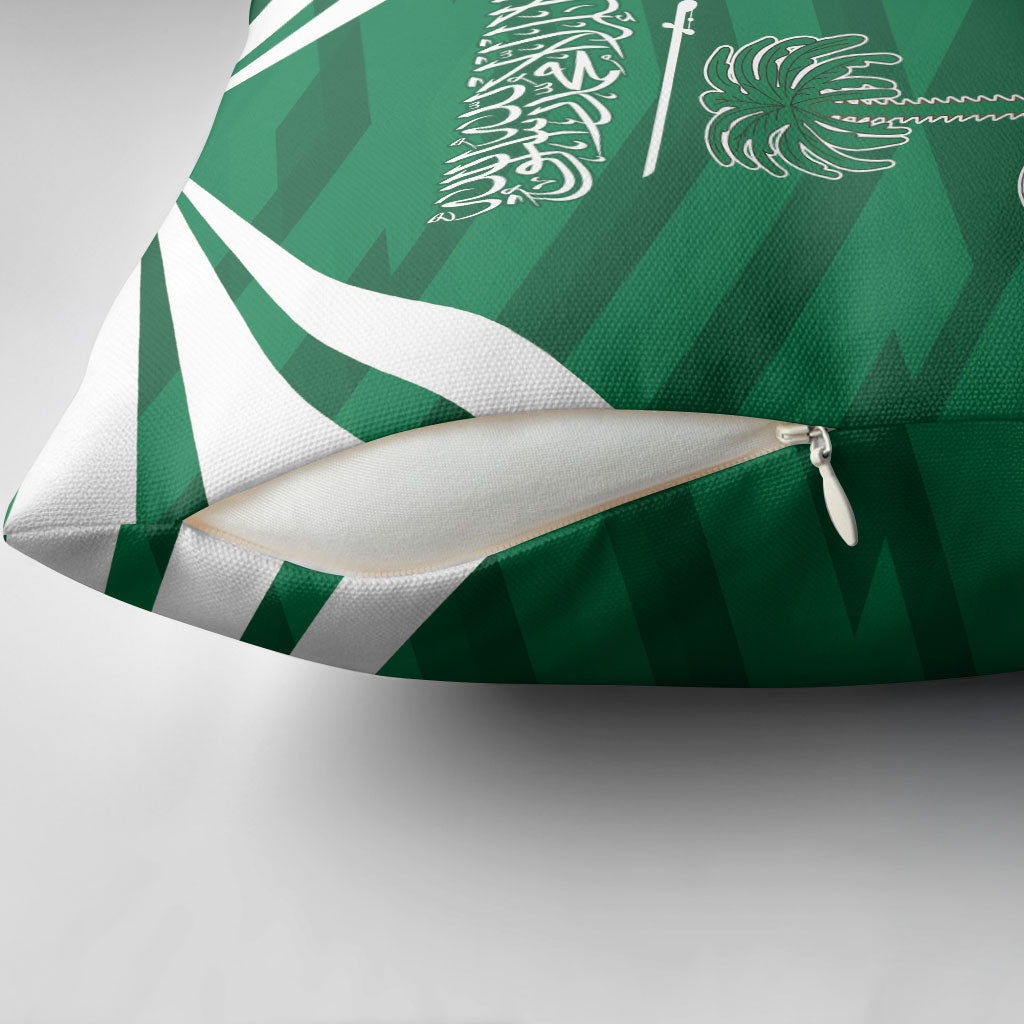 Saudi Arabia Pillow Cover Happy National Day