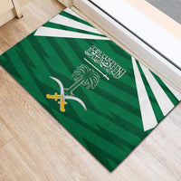 Saudi Arabia Rubber Doormat Happy National Day