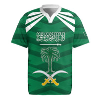 Personalized Saudi Arabia Rugby Jersey Happy National Day