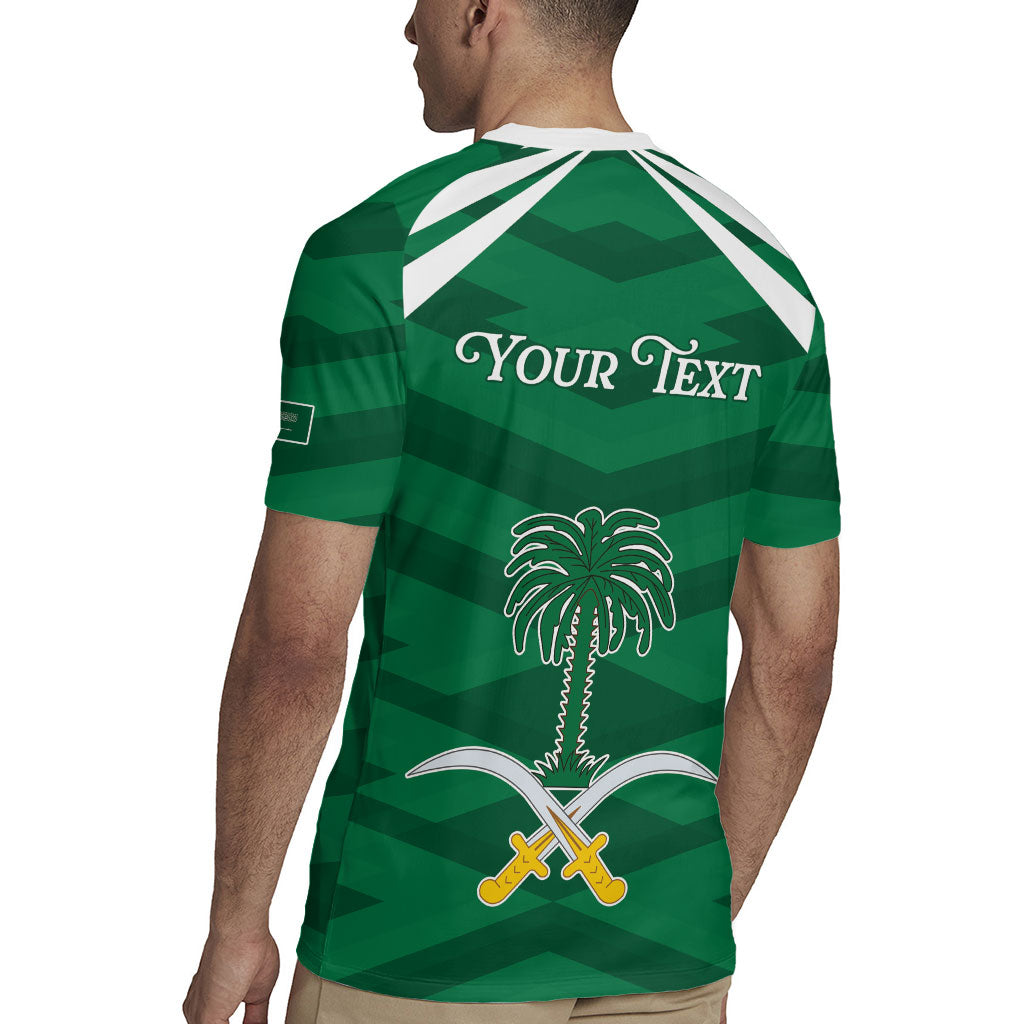 Personalized Saudi Arabia Rugby Jersey Happy National Day