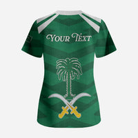 Personalized Saudi Arabia Scrub Top Happy National Day