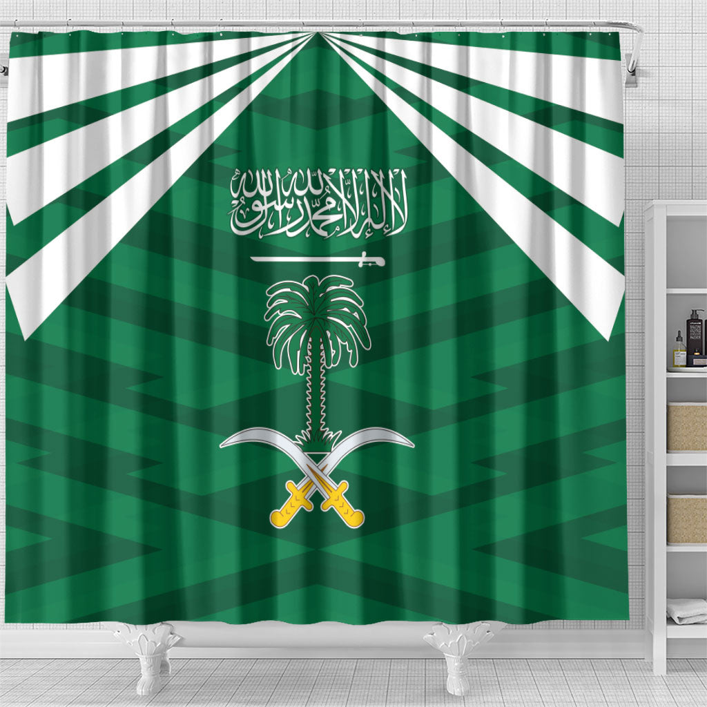 Saudi Arabia Shower Curtain Happy National Day