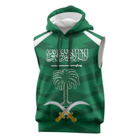 Personalized Saudi Arabia Sleeveless Hoodie Happy National Day