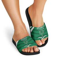Saudi Arabia Slide Sandals Happy National Day