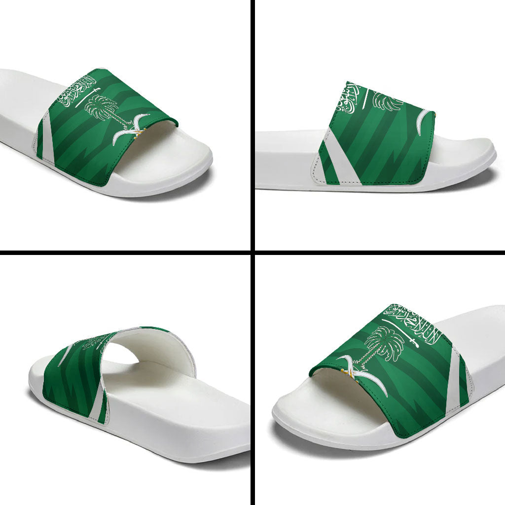 Saudi Arabia Slide Sandals Happy National Day