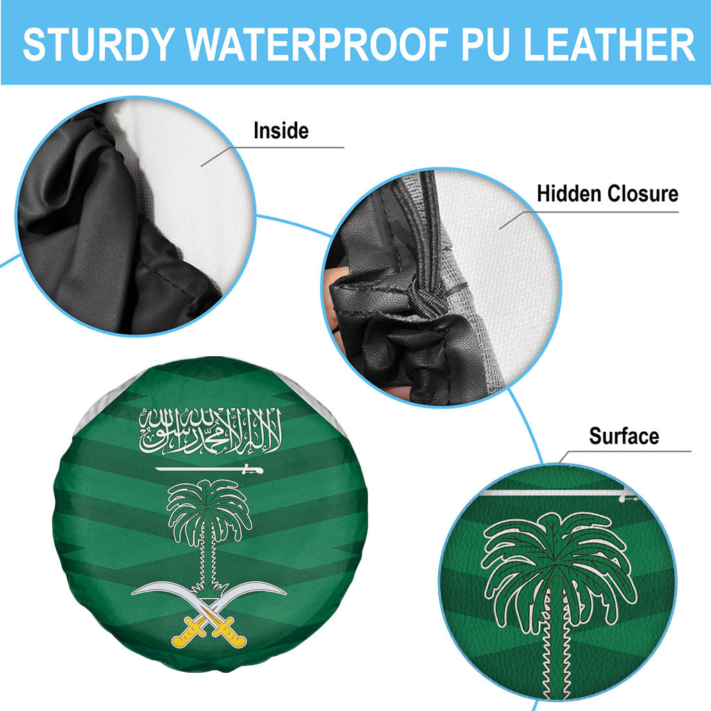 Saudi Arabia Spare Tire Cover Happy National Day
