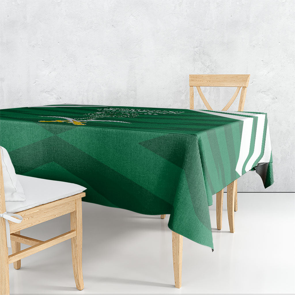 Saudi Arabia Tablecloth Happy National Day