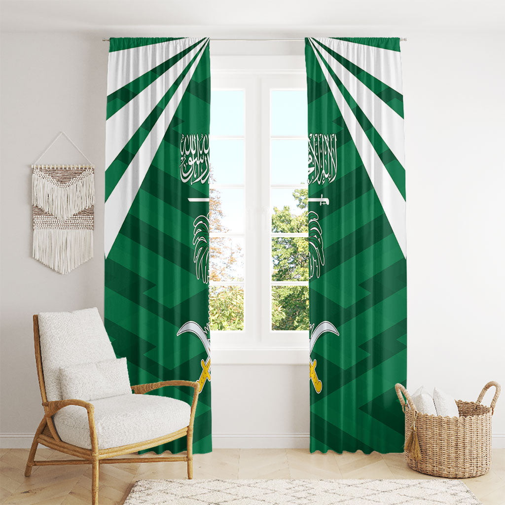 Saudi Arabia Window Curtain Happy National Day