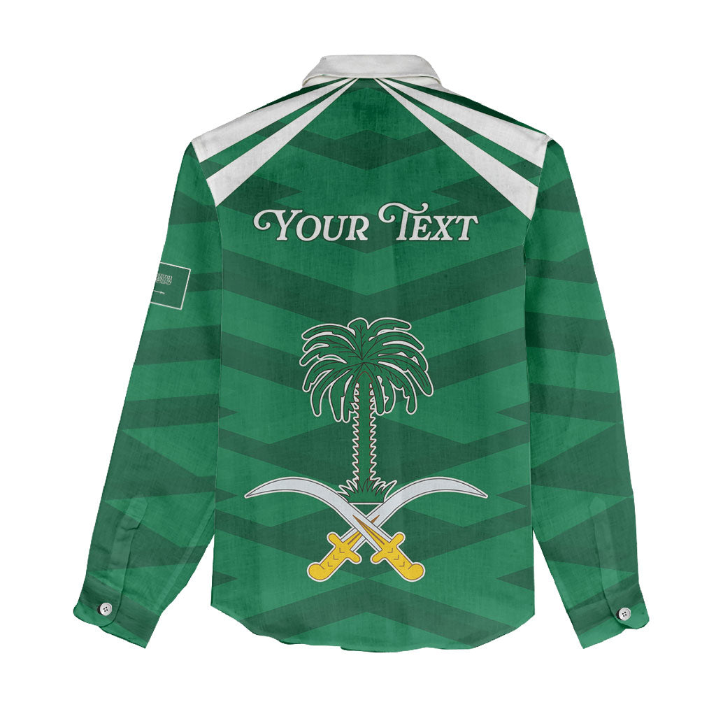 Personalized Saudi Arabia Women Casual Shirt Happy National Day