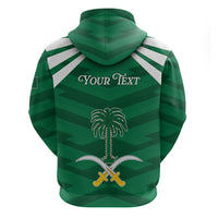 Personalized Saudi Arabia Zip Hoodie Happy National Day