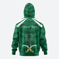 Personalized Saudi Arabia Zip Hoodie Happy National Day