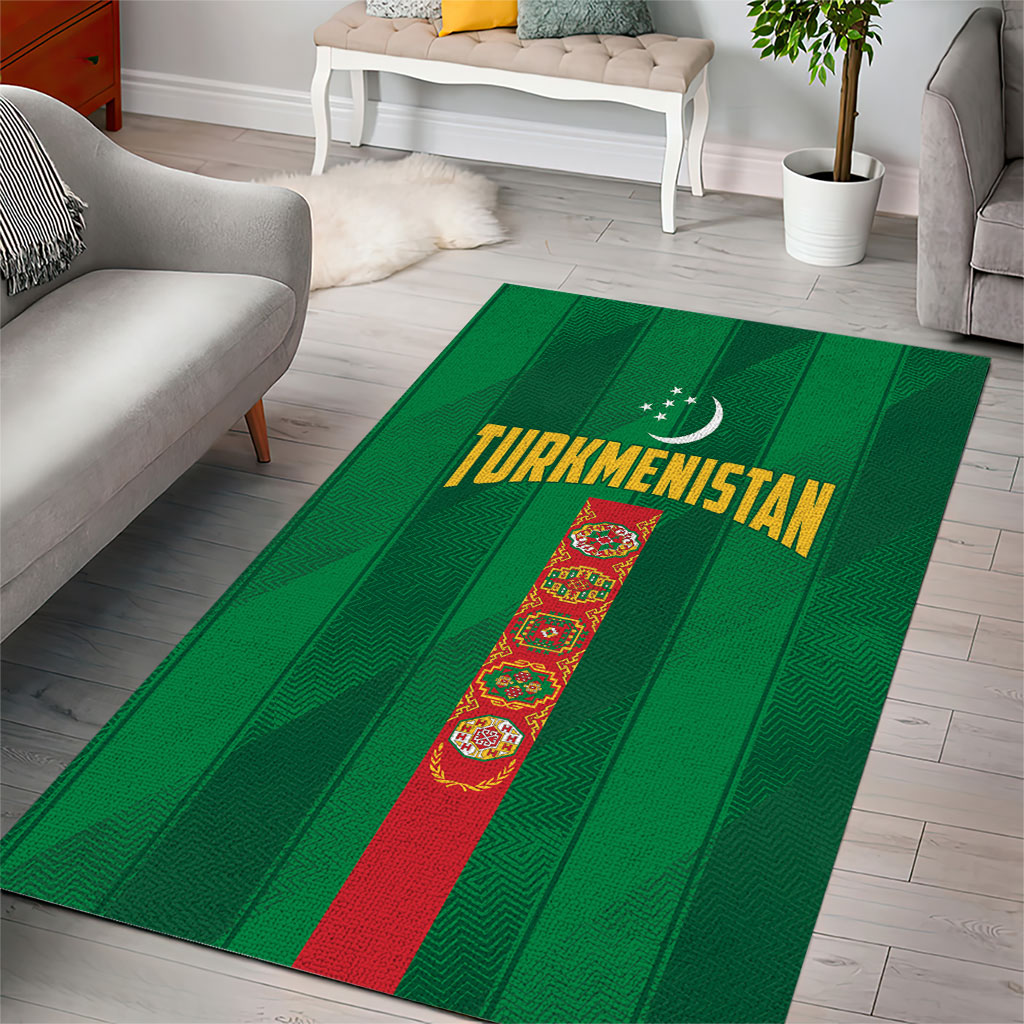 Turkmenistan Area Rug Happy Independence Day