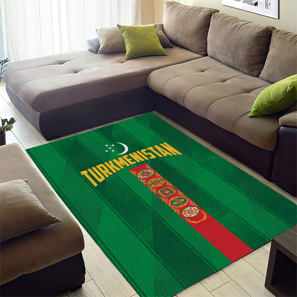 Turkmenistan Area Rug Happy Independence Day