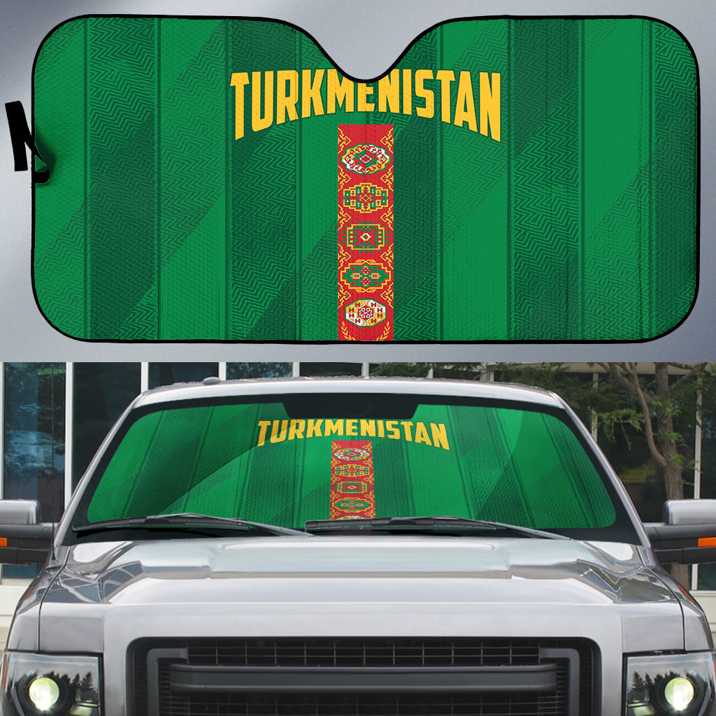Turkmenistan Auto Sun Shade Happy Independence Day