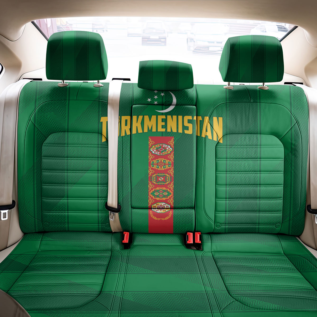 Turkmenistan Back Car Seat Cover Happy Independence Day