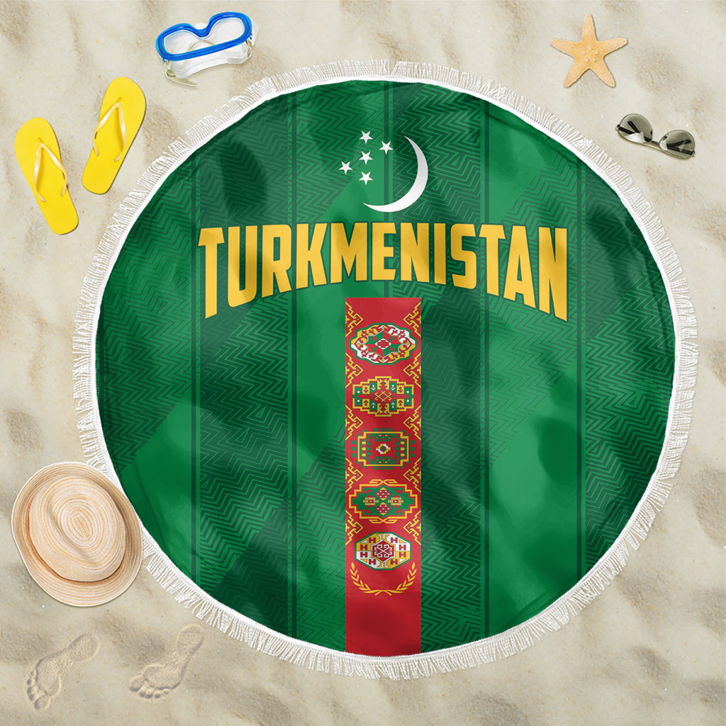 Turkmenistan Beach Blanket Happy Independence Day