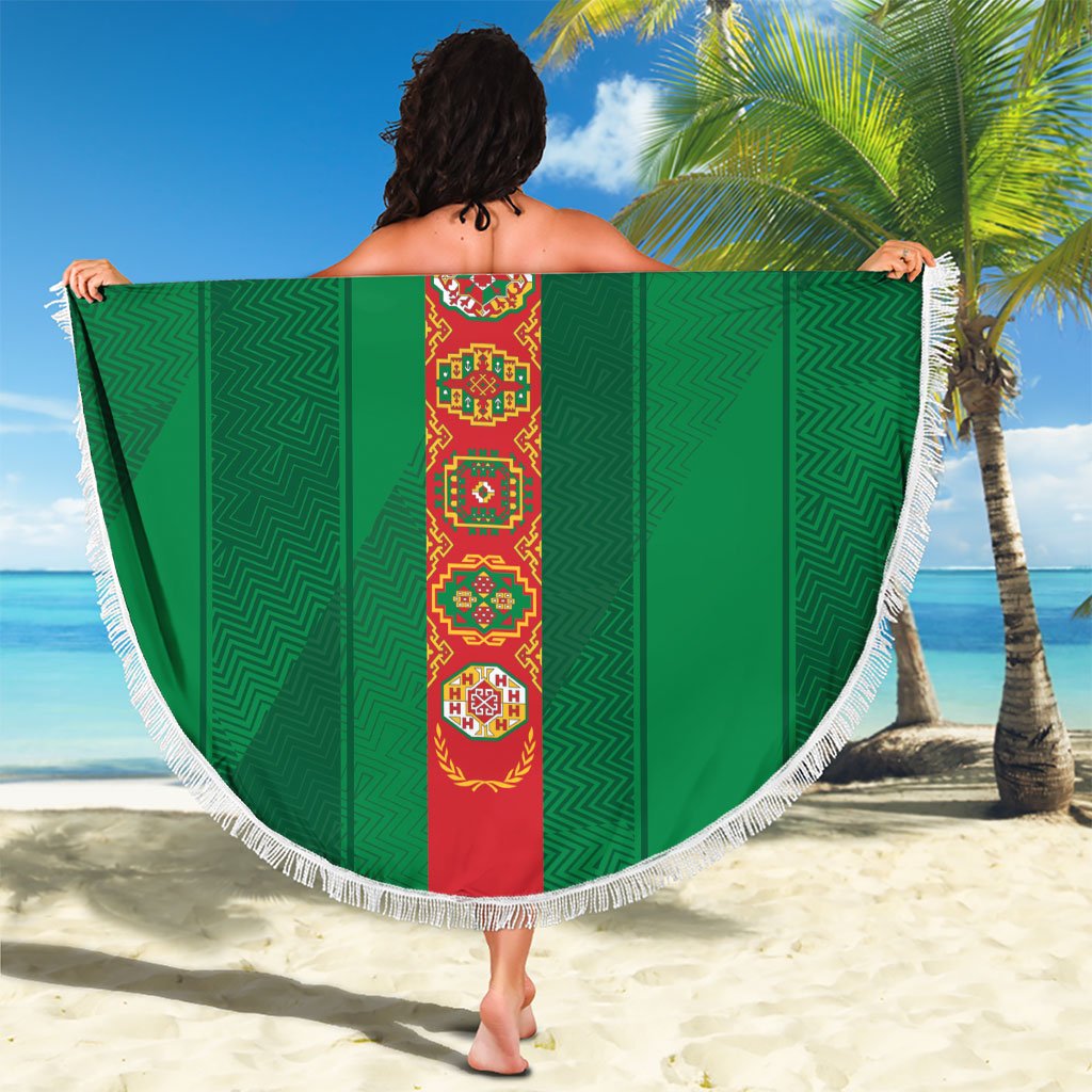 Turkmenistan Beach Blanket Happy Independence Day