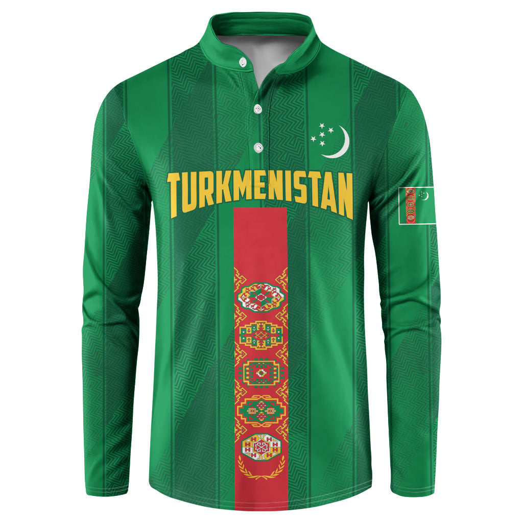 Personalized Turkmenistan Button Sweatshirt Happy Independence Day