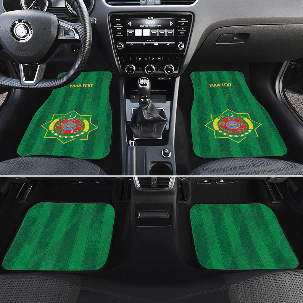 Personalized Turkmenistan Car Mats Happy Independence Day