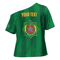 Personalized Turkmenistan Cross Shoulder Shirt Happy Independence Day