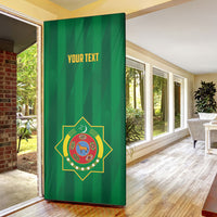 Personalized Turkmenistan Door Cover Happy Independence Day