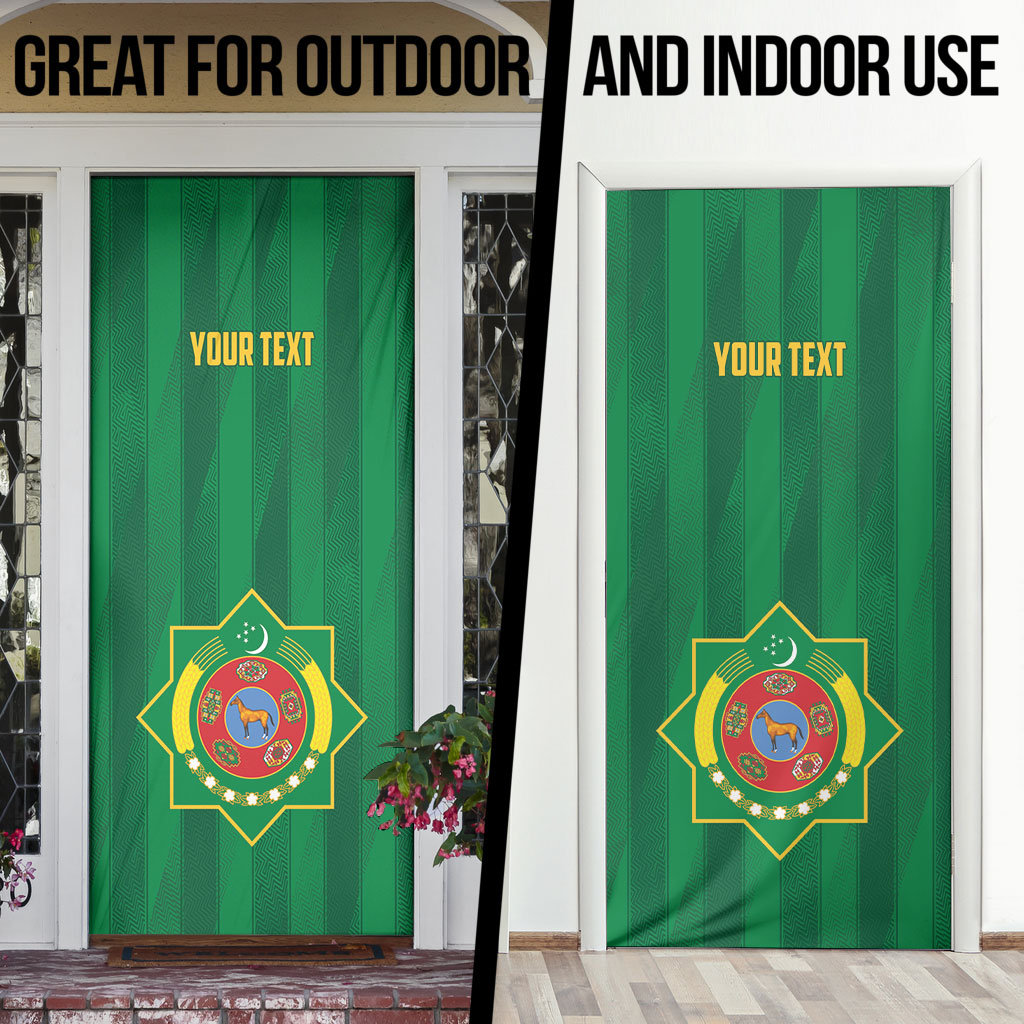 Personalized Turkmenistan Door Cover Happy Independence Day