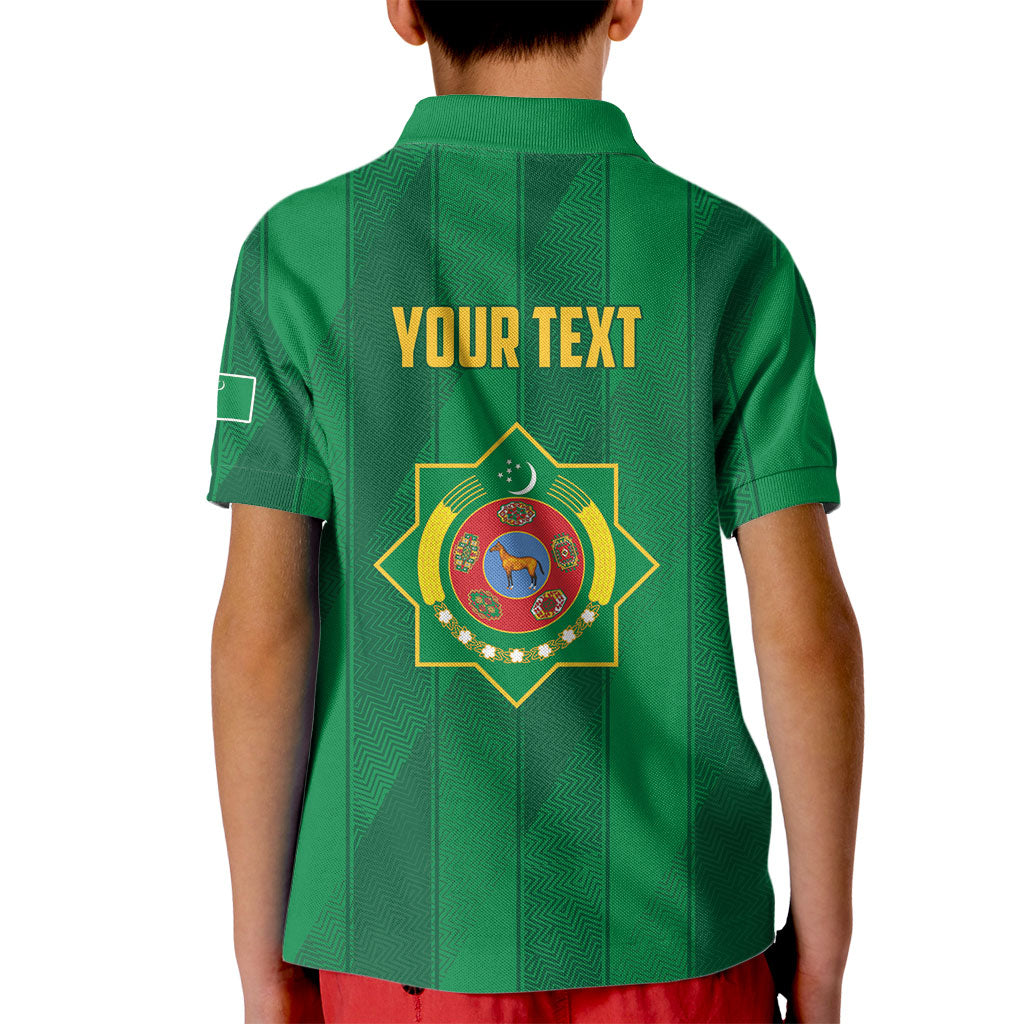 Personalized Turkmenistan Kid Polo Shirt Happy Independence Day