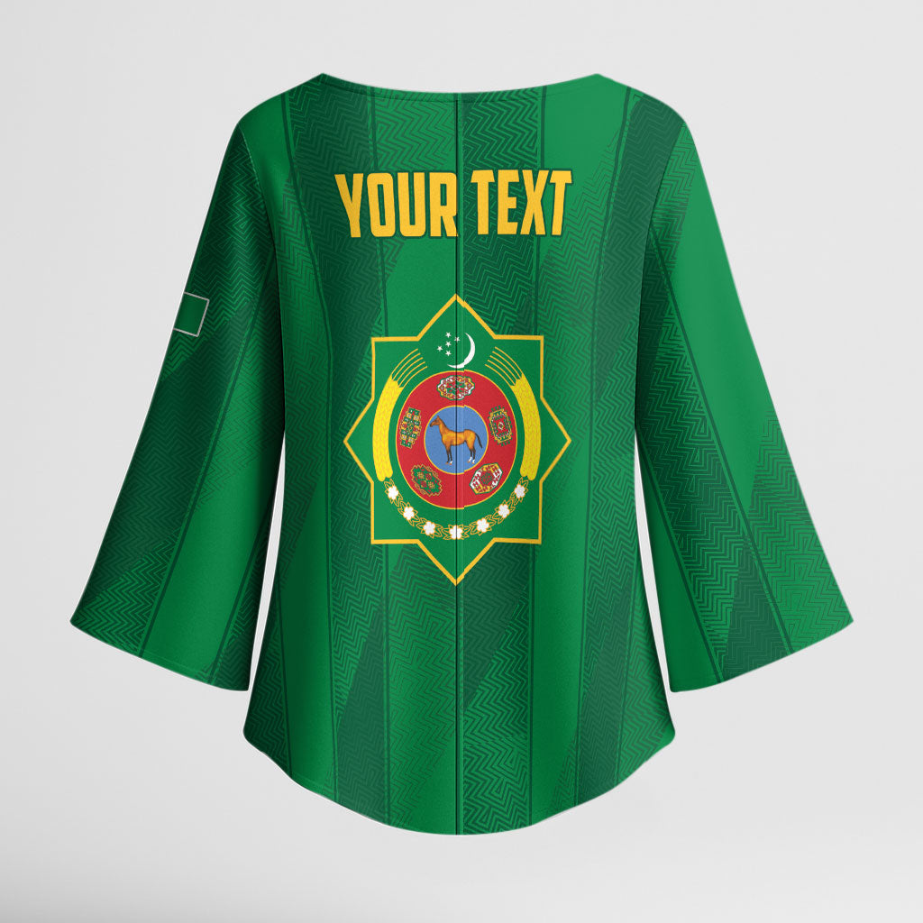 Personalized Turkmenistan Kimono Sleeve Blouse Happy Independence Day