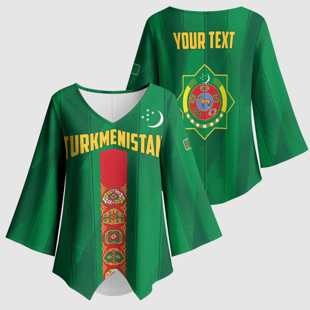 Personalized Turkmenistan Kimono Sleeve Blouse Happy Independence Day