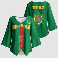 Personalized Turkmenistan Kimono Sleeve Blouse Happy Independence Day