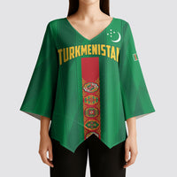 Personalized Turkmenistan Kimono Sleeve Blouse Happy Independence Day