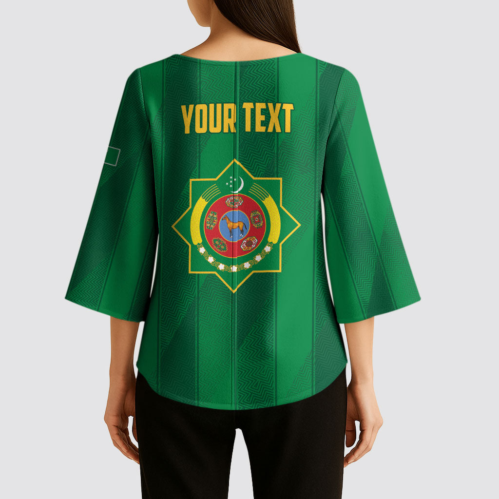 Personalized Turkmenistan Kimono Sleeve Blouse Happy Independence Day